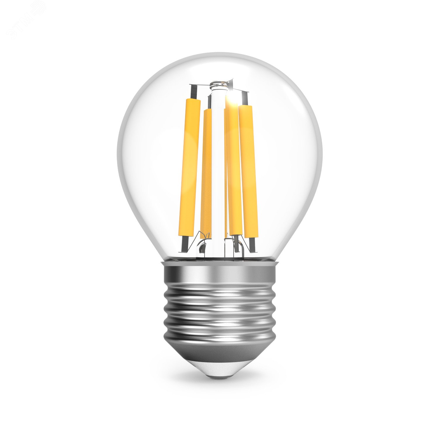 Лампа светодиодная филаментная LED 13 Вт 1150 лм 4100К AC210-240В E27 шар P45 нейтральный Black Filament