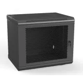 Шкаф настенный 19-дюймовый 12U 650x600х600мм перфорированная стальная дверь
