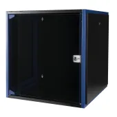 Шкаф настен. 19', 12U 600х600, дв. стек, чер. DATAREX