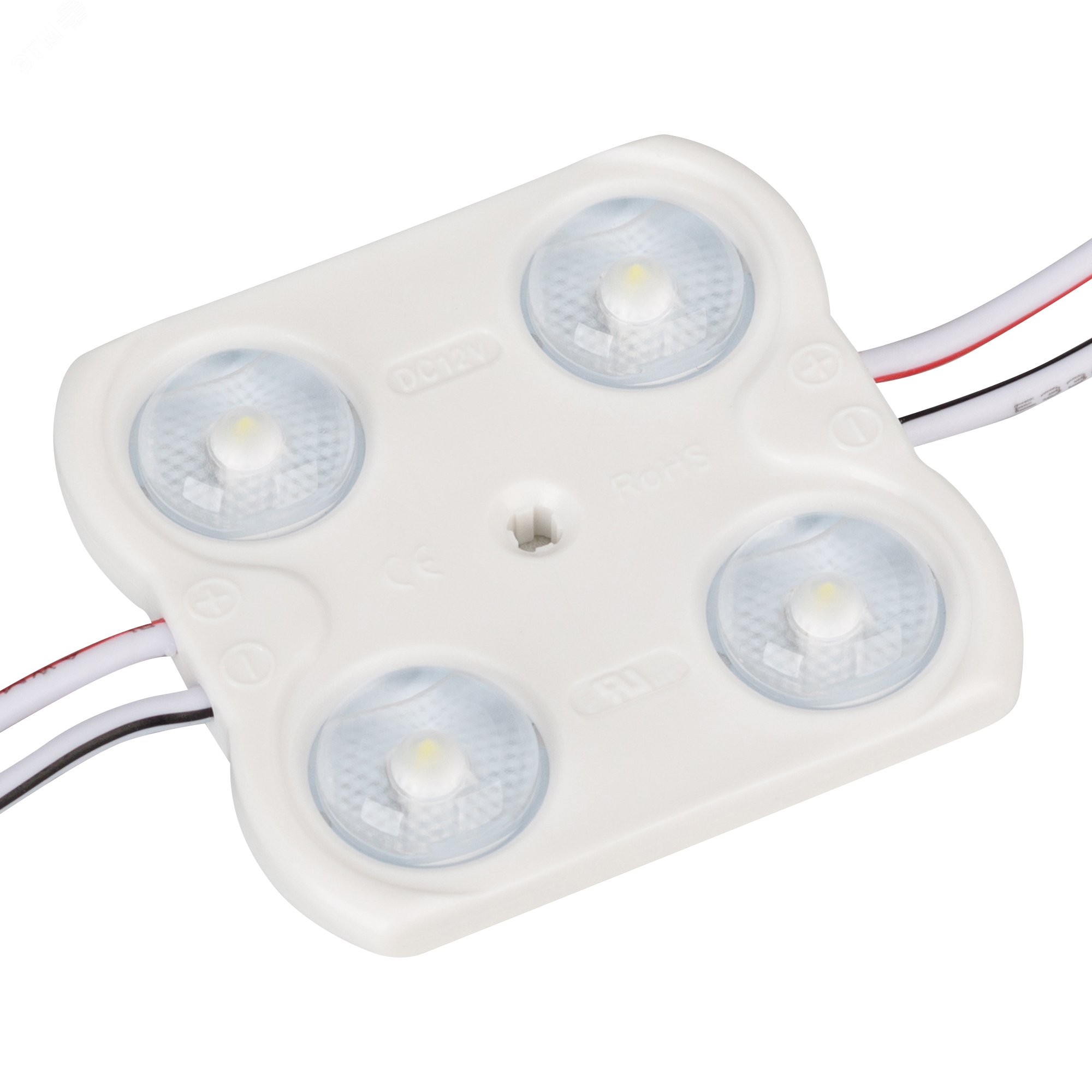 Модуль герметичный CRAFT-2835-4-12V Warm 170deg (45x43мм, 1.6W, IP67) (ARL, Закрытый)