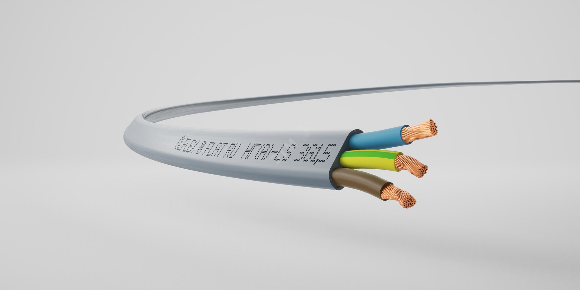 Кабель силовой FLEXICORE FLAT нг(А)-LS 2X0,75 (50м)