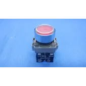 Кнопка LA167-BAF45 d=22мм 1з+1р красная