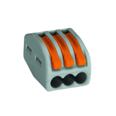 222-413 3-х контактная, многоразовая, 32A 400V - клемма WAGO 222-413