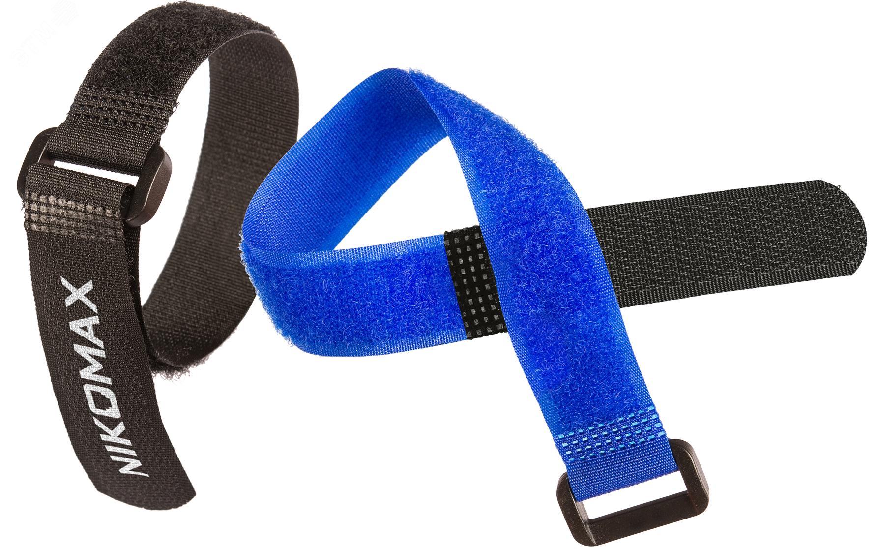 Стяжка-липучка с жесткой пряжкой, 290х20мм, зеленая, 10шт.