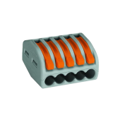 222-415 5-ти контактная, многоразовая, 32A 400V - клемма WAGO 222-415