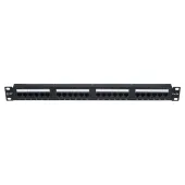 Панель коммутационнная СегментЛАН Cat5e 1U, 24 порта, UTP, RJ45, черная