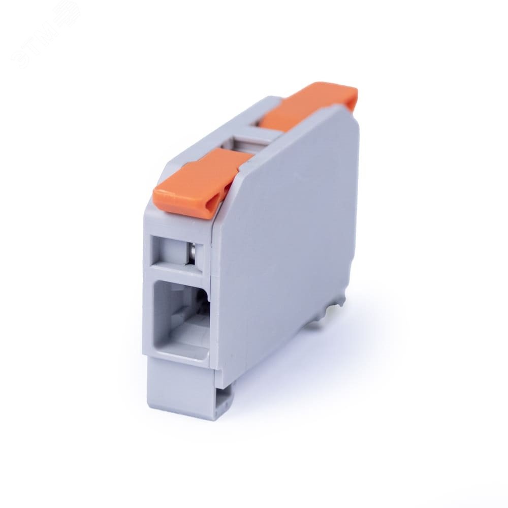 Клемма соединительная универсальная проходная 1 полюс с рычагом на DIN-рейку 25.0 (1шт)