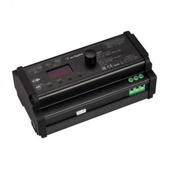 Диммер SMART-D17-DIM (230V, 6A, TRIAC, DIN, 2.4G) (ARL, IP20 Пластик, 5 лет)