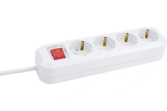 4х3м | 13А / 2990W / IP20 / С выключателем / С заземлением / ПВС 3х1 | - Удлинитель бытовой UNIVersal