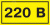Знак безопасности 220В 40х20 Знак безопасности 220В 40х20
