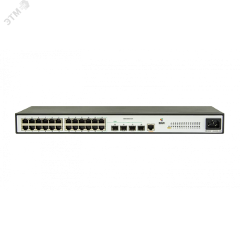 Коммутатор управляемый L2 20 портов RJ45 10/100 Мб/с, 4хSFP 1000 Мб/с