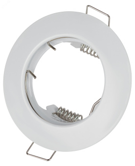 Светильник штампованный MR16,12V/220V, 50W белый ST3 WH
