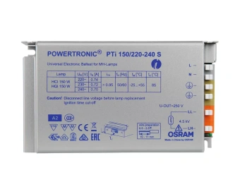 PTi 150/220-240 S 150x85x31мм - ЭПРА для МГЛ OSRAM