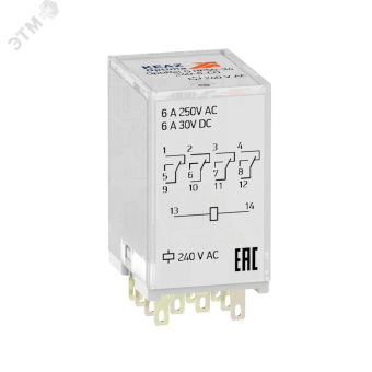 Реле промежуточное OptiRel G RP55-34-24D-6-CO-S/TI