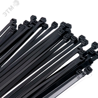 Кабельные стяжки (хомуты) PCT 3,6x300-100 черные PA6.6 (100 шт/уп)