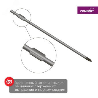 Отвертка крестовая PH2х125 мм, двухкомпонентная рукоятка