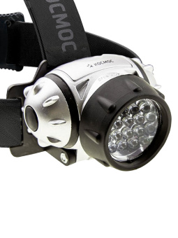 Фонарь налобный , 14 LED, 3 батарейки ААА, 130Lm,