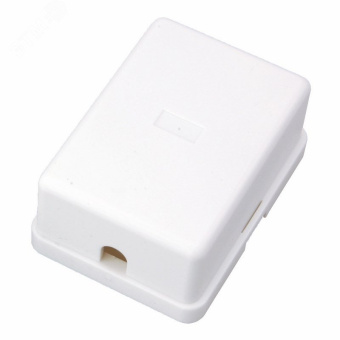 Розетка телефонная внешняя 1 порт UTP RJ-14 (6P4C) CAT 3,