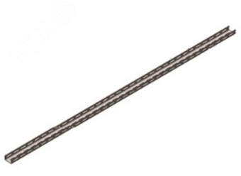 Швеллер перфорированный К240 УХЛ1 оцинкованный лист(толщина покрытия 40 -120 мкм), S2,0