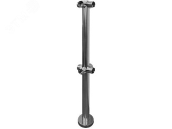 Стойка с крепежным фланцем и накладкой, 8 отверстий