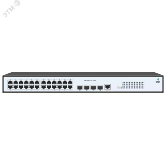 Коммутатор управляемый L2 24 порта BASE-T/SFP 10 100 1000 Мб/с PoE 370Вт