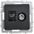 BRITE Розетка двойная TV+RJ45 кат.5E РТВ/РК12-БрЧ черный BRITE Розетка двойная TV+RJ45 кат.5E РТВ/РК12-БрЧ черный