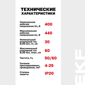 Ограничитель перенапряжений ОПВ-B 2P