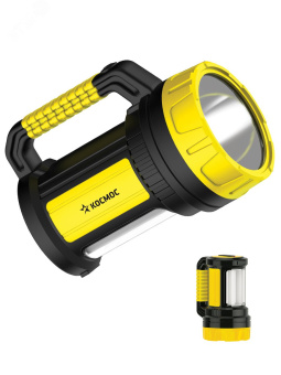 Фонарь-прожектор аккумуляторный , 5W LED + 20x0,5 W LED, аккум. 4V 2Ah, 300Lm - 6 часов, 380Lm - 3 часа,