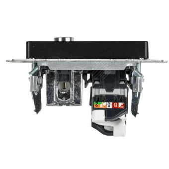 BRITE Розетка двойная TV+RJ45 кат.5E РТВ/РК12-БрЧ черный