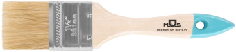 Кисть флейцевая, натур. cветлая щетина, деревянная ручка 1.5'' (38 мм)