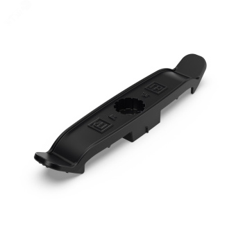 Держатель плоского кабеля двусторонний для прямого монтажа на 4 места черный (20шт/640шт уп/кор)