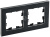 BRITE Рамка 2 поста РУ-2-1-БрЧ металл черный BRITE Рамка 2 поста РУ-2-1-БрЧ металл черный