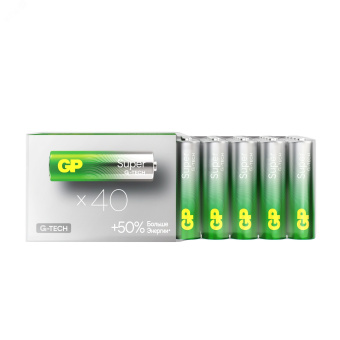 Батарейка алкалиновая GP Super Alkaline 15А АA - 30 шт. в пленке