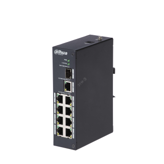 Коммутатор неуправляемый 8 портов GE/SFP10 100 1000 Мб/с PoE 96Вт