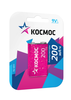 Аккумулятор 200мАч 6F22 NiMh 1Bl