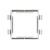 In-Liner Front каркас под 2 модуля 45х45 белый In-Liner Front каркас под 2 модуля 45х45 белый