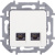 INSPIRIA розетка двойная RJ 45  категория 5e  UTP белый