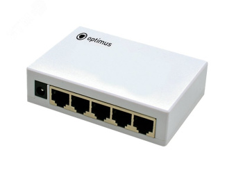 Коммутатор неуправляемый 5 портов 10/100/1000 Мбит/с RJ-45