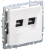 BRITE Розетка компьютерная двойная кат.5E RJ45 РК10-2-БрБ белый BRITE Розетка компьютерная двойная кат.5E RJ45 РК10-2-БрБ белый