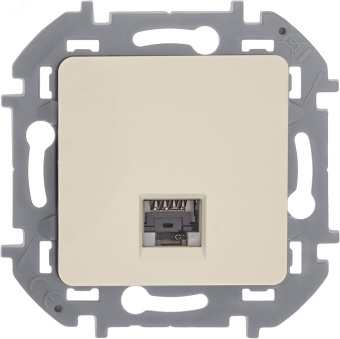 INSPIRIA розетка информационная RJ 45  категория 5e UTP  слоновая кость