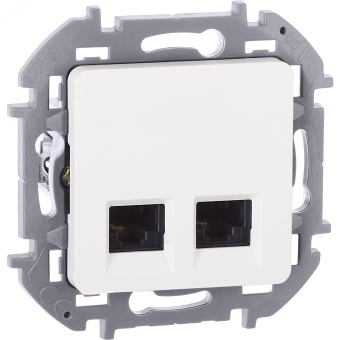 INSPIRIA розетка двойная RJ 45  категория 5e  UTP белый