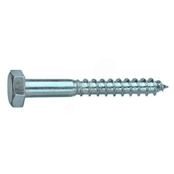 Шуруп DIN571 8х80 сантехнический, шестигранная головка (900шт)