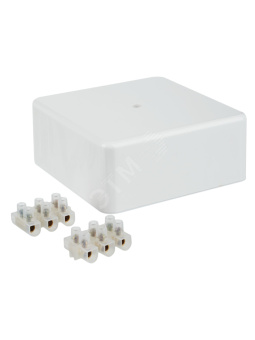 Коробка клеммная КМ41222 100х100х44 белая IP20
