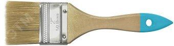 Кисть флейцевая, натур. cветлая щетина, деревянная ручка 3/4'' (19 мм)