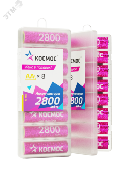 Аккумулятор R6 (АА) 2800mAh Ni-Mh 8 шт в боксе