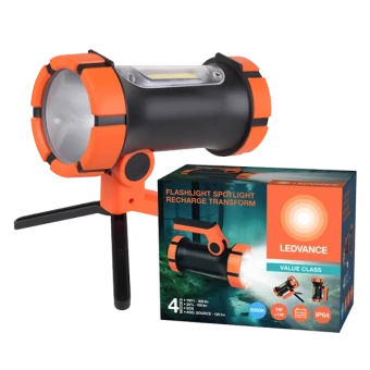 Фонарик-прожектор кемпинговый+ПоуэрБанк | 3+1W/6500K/300Lm/IP64 | USB-зарядка (Type-C) | - LEDVANCE