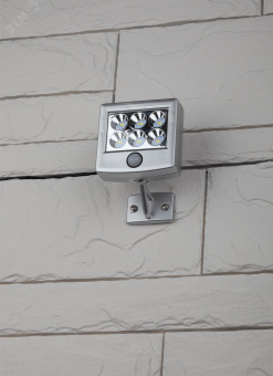 Прожектор с датчиком движения c выносной солнечной батареей, 6LED,150lm ERAFS024-07