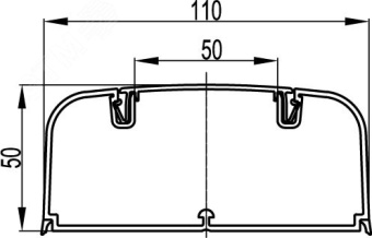 Кабель-канал 110x50 IN-Liner FRONT DKC