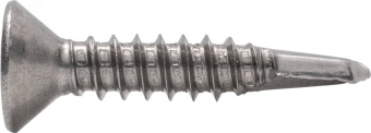 Саморез с потайной головкой с буром DIN 7504O  4,2x45 A2