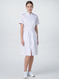 Халат женский Сансара-005 (тк.Смесовая,160) MedLine, белый,60-62,170-176